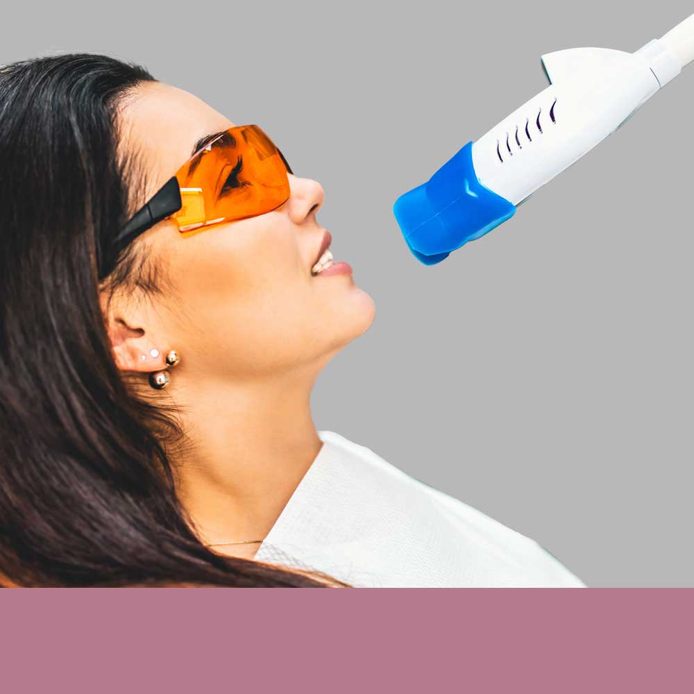 Women Getting Her Teeth Whitened